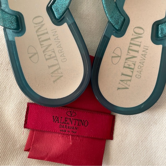 Valentino Rockstud Jelly Thong Sandals - Picture 2 of 4